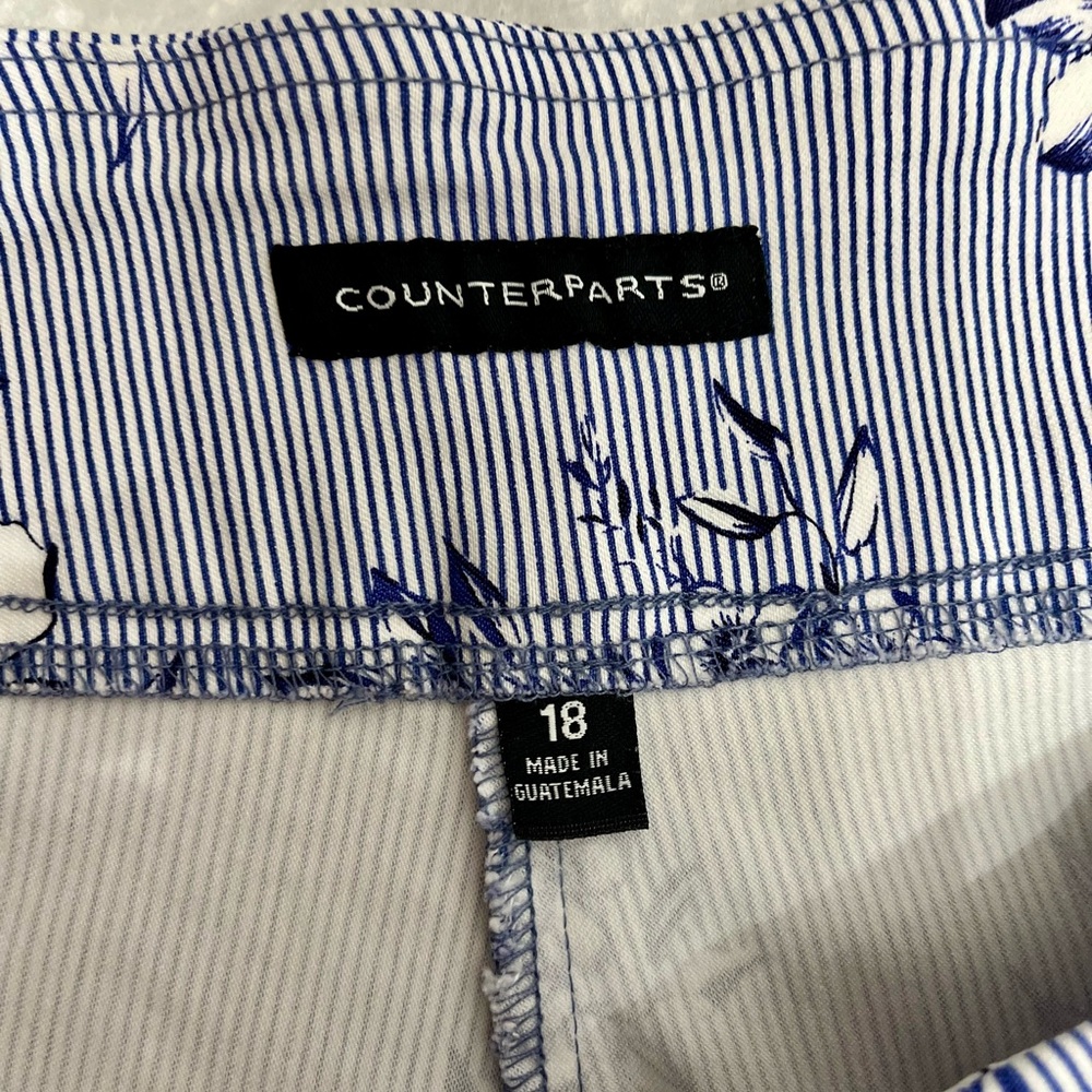 Counterparts Blue and White Patterned Pants - Picture 4 of 11